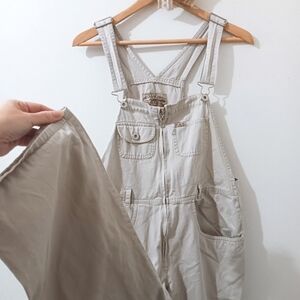 90s Vintage Express Jeans Cotton Denim Wide Straight Leg Barn Chore Overalls